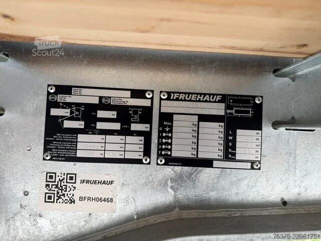 Брезент Fruehauf City Curtainsider steering axle