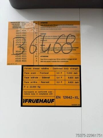 Брезент Fruehauf City Curtainsider steering axle