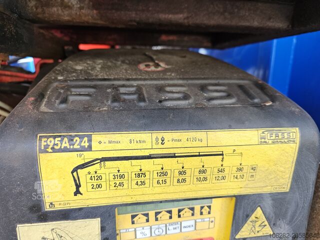 Wywrotka trójstronna Volvo FM9 340HP Kran FASSI F95A.24 Blatt/Blatt