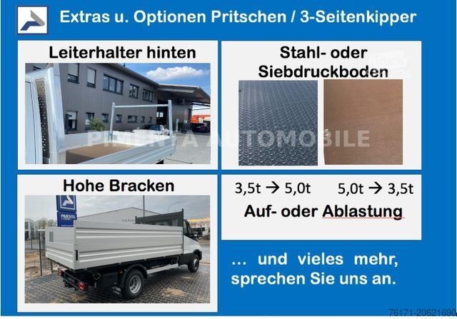 Benne tri-benne VOLKSWAGEN Crafter 50 3-S-KIPPER KISTE AHK NAVI KLIMA TEMPO