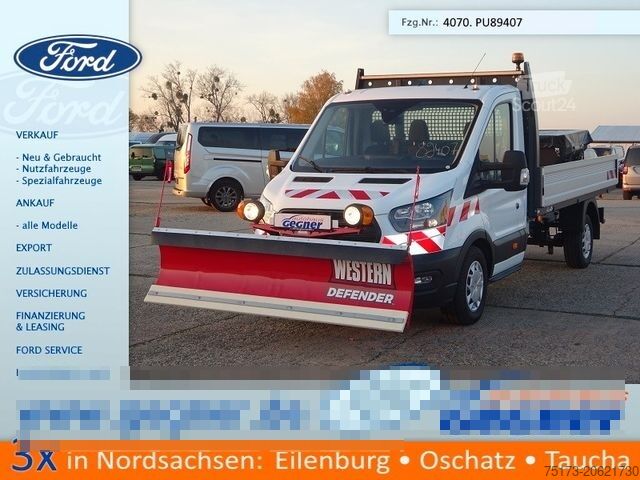 Transporter mit Kipper FORD Transit 350L3 EinzelKab Kipper Winterd. Schild