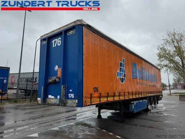 Stumdomi tentai Van Hool 3 AS SCHUIFZEILEN TRAILER, PALLET BOX