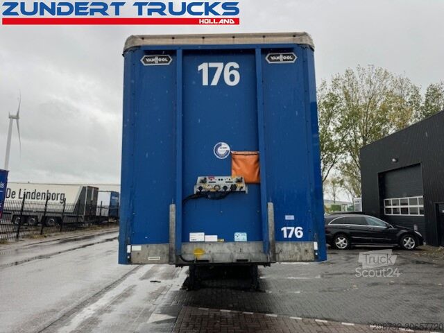 Stumdomi tentai Van Hool 3 AS SCHUIFZEILEN TRAILER, PALLET BOX