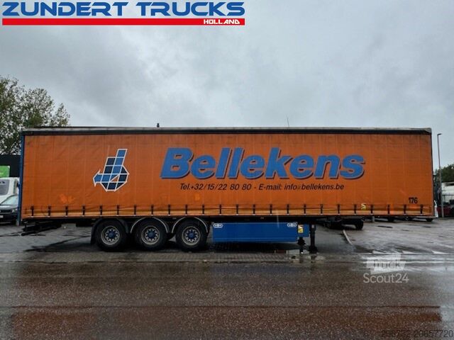 Stumdomi tentai Van Hool 3 AS SCHUIFZEILEN TRAILER, PALLET BOX