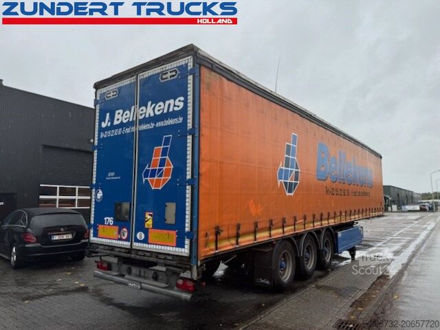 Stumdomi tentai Van Hool 3 AS SCHUIFZEILEN TRAILER, PALLET BOX
