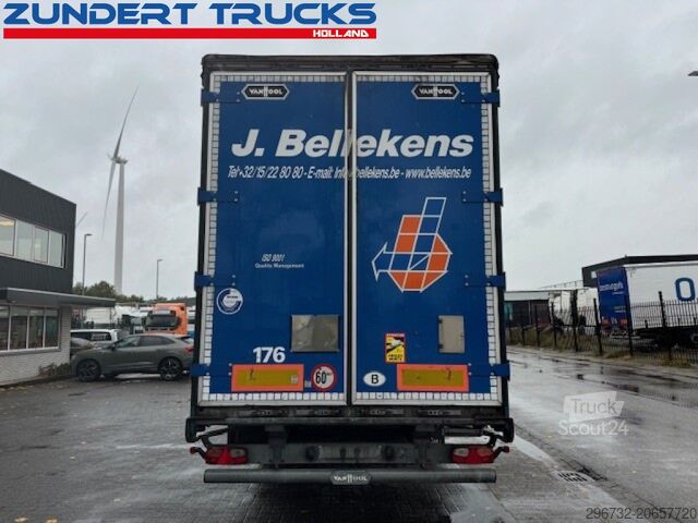 Stumdomi tentai Van Hool 3 AS SCHUIFZEILEN TRAILER, PALLET BOX