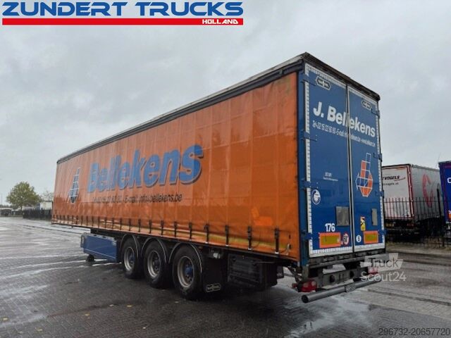 Stumdomi tentai Van Hool 3 AS SCHUIFZEILEN TRAILER, PALLET BOX