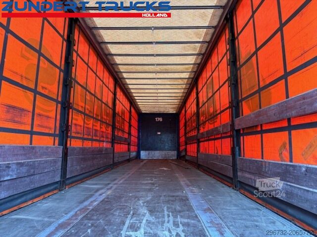 Stumdomi tentai Van Hool 3 AS SCHUIFZEILEN TRAILER, PALLET BOX