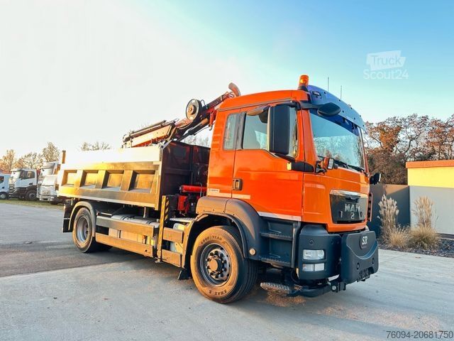 Jeřáb na nákladním automobilu MAN TGS 18.320 4x4 Kipper KRAN 21m FUNK Winterdienst