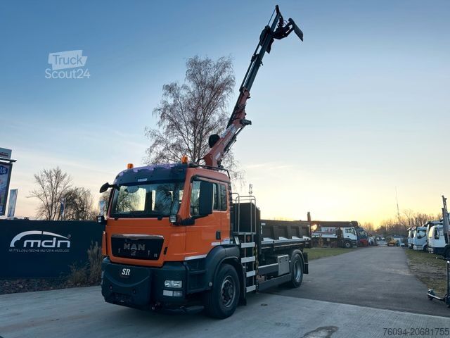 Třístranný sklápěč MAN TGS 18.320 4x4 Kipper KRAN 21m FUNK Winterdienst