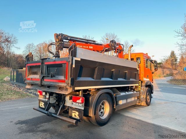 Třístranný sklápěč MAN TGS 18.320 4x4 Kipper KRAN 21m FUNK Winterdienst