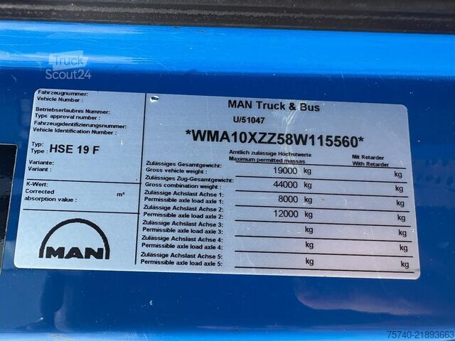 Gesloten bak MAN TGS 18.360 + ISOLATION FABRIC INCL ENGINE + BDF...