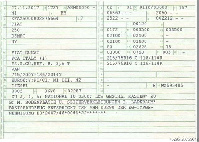 Bestelwagen met verhoogd dak FIAT Ducato Transporter 2.3 Maxi L3H2 Kamera TÜV1/26