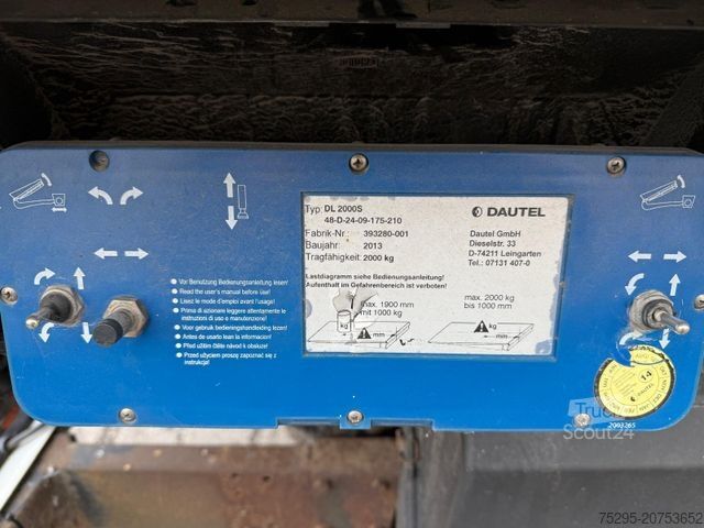 Koeltrailers ROHR 2 Achs Tandem Koffer Durchladesystem LBW defekt