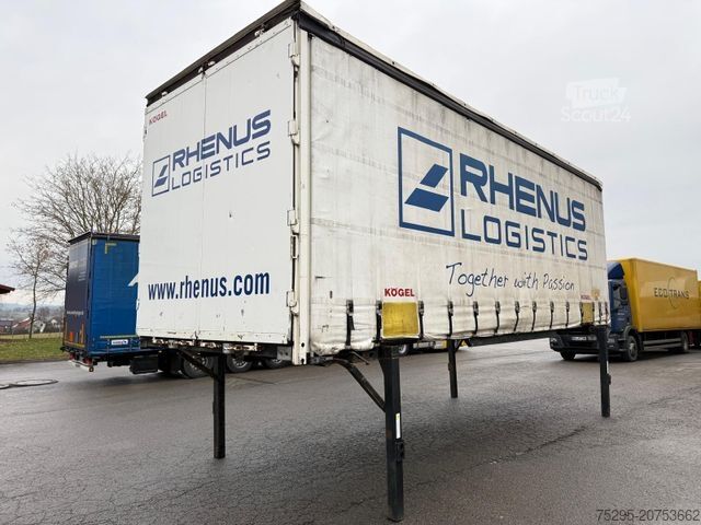 Wissellaadbak oplegger KÖGEL 745 BDF Brücke Edscha Schiebeplane InnenH 2,50m