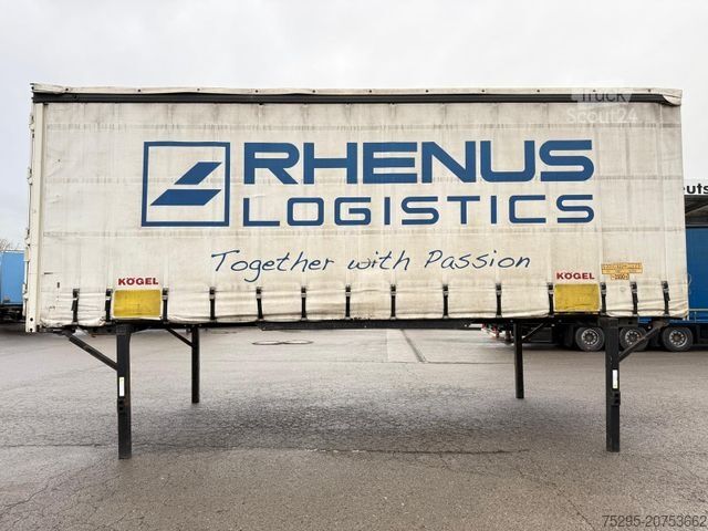 Wissellaadbak oplegger KÖGEL 745 BDF Brücke Edscha Schiebeplane InnenH 2,50m