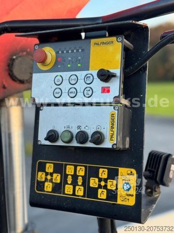 Plattewagen met zeil MERCEDES-BENZ Actros 2545 MP5 6x2 Palfinger 23.001 Tec3