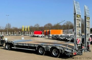 Lav læsser Humbaur Humbaur 3-Achser Tieflader Parabelfederung, LED+Zink+Warnp+3mPaket
