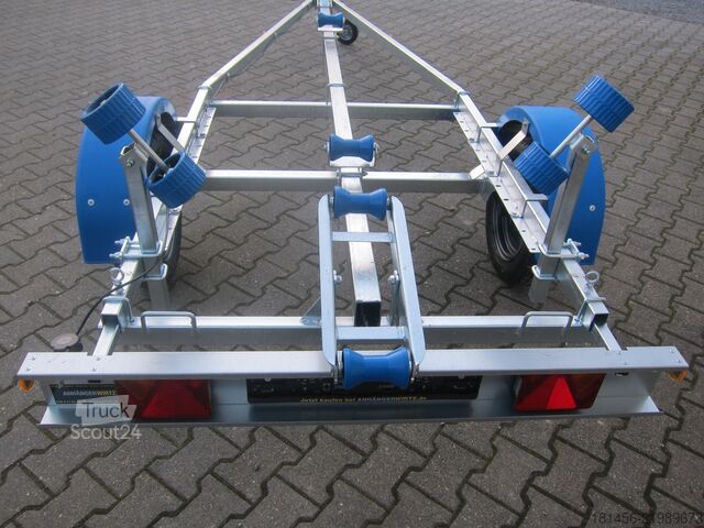 Laivo priekaba trailershop Boot Trailer Bootanhänger Neptun Navy 750kg sofort verfügbar nach Bestellung
