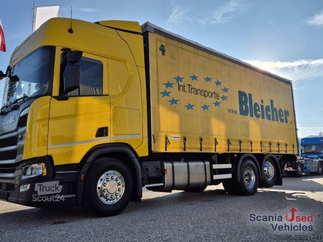 Camion plateau avec bâche Scania R450B6x2NB Pritsch PL LBW !!