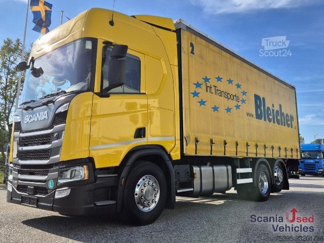 Camion plateau avec bâche Scania R450B6x2NB Pritsch PL LBW !!