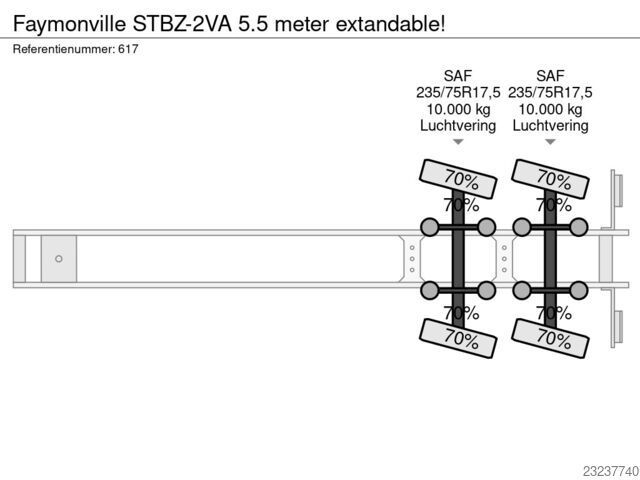 Faymonville STBZ-2VA, roztažitelný o 5,5 m! Faymonville STBZ-2VA 5.5 meter extandable!