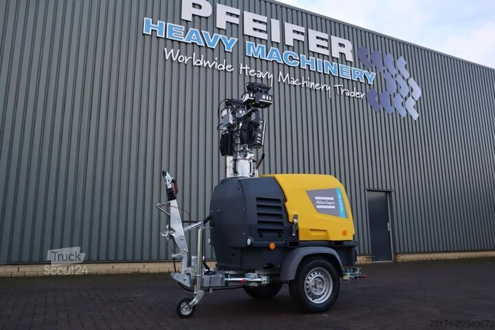 Светлинна кула Atlas Copco Hilight H6+ Valid inspection, Max Boom Height 8m,