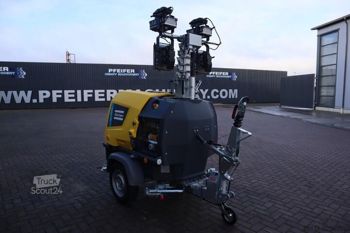 Светлинна кула Atlas Copco Hilight H6+ Valid inspection, Max Boom Height 8m,