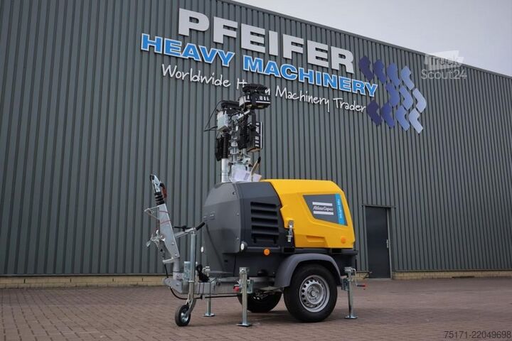 Светлинна кула Atlas Copco Hilight H6+ Valid inspection, Max Boom Height 8m,