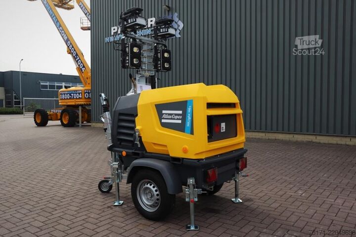 Светлинна кула Atlas Copco Hilight H6+ Valid inspection, Max Boom Height 8m,