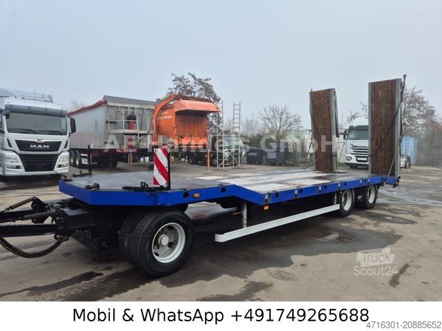 Prikolica z nizko platformo FLIEGL DTS 300 Drehschemel Tieflader*Hydraulische Rampe