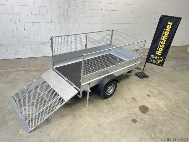 Remorcă  1304 F1 MR Gitter+Gitterrampe Kastenanhänger geb