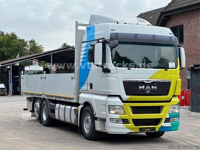 Vrachtauto met open laadbak MAN TGX 26.440 6x2 Pritsche Liftachse EURO 5