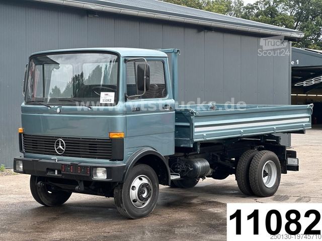 Driezijdige kipper bestelwagen MERCEDES-BENZ LPK 813 Meiller DSK Oldtimer H-Kennzeichen