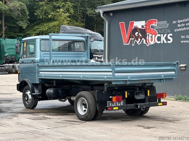 Driezijdige kipper bestelwagen MERCEDES-BENZ LPK 813 Meiller DSK Oldtimer H-Kennzeichen