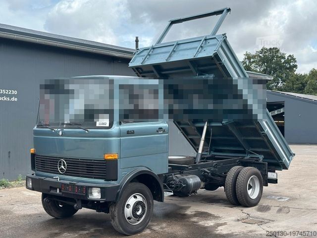 Driezijdige kipper bestelwagen MERCEDES-BENZ LPK 813 Meiller DSK Oldtimer H-Kennzeichen