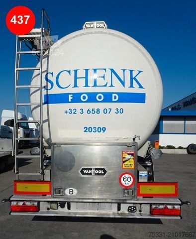 شبه مقطورة صهريج VAN HOOL FOODSTUFF 35000 LITER