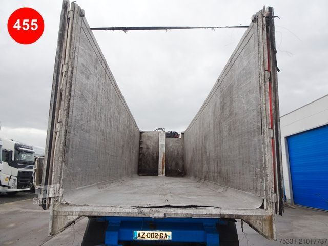 Semi-remorque benne BENALU SCRAPLINER 60M³ + CRANE