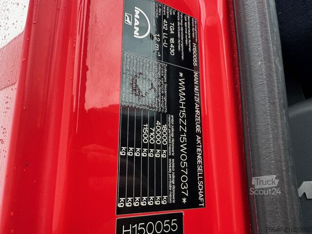 Châssis de camion MAN TGA 18.430 4X2 LL TGA 18.430 4X2 LL, 2x AHK