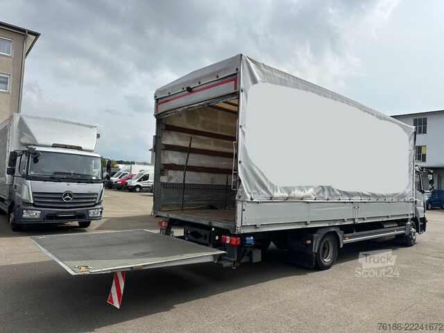 Verhollinen pakettiauto MERCEDES-BENZ Atego 1018 Pritsche-Plane LBW Luft