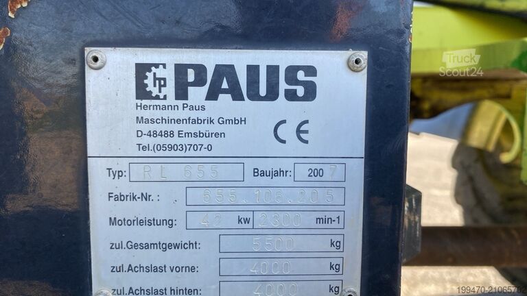 Wheel Loader Paus Rl 655