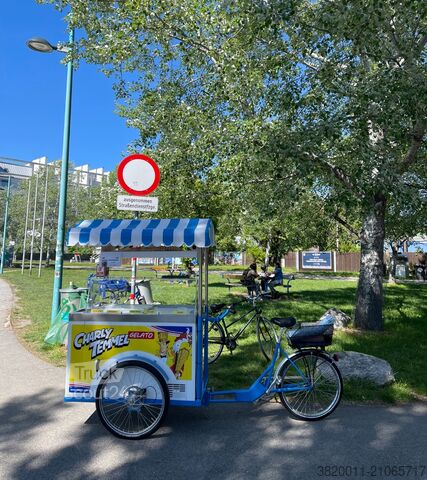 Automobilių priekaba Sven’s ital. Eisfahrräder Eisfahrrad Modell B2, blau/weiß