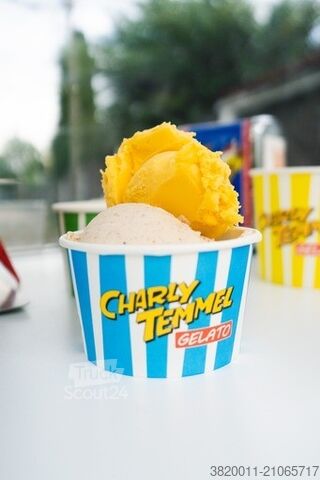 Automobilių priekaba Sven’s ital. Eisfahrräder Eisfahrrad Modell B2, blau/weiß