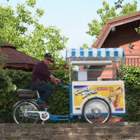 Automobilių priekaba Sven’s ital. Eisfahrräder Eisfahrrad Modell B2, blau/weiß