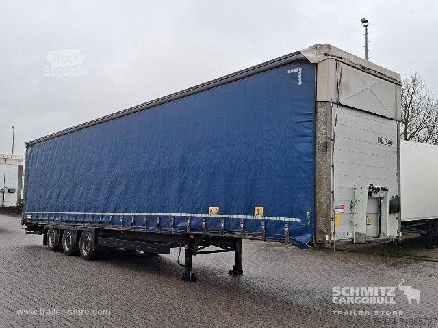 Open semitrailer with tarp Schmitz Cargobull Curtainsider Mega Getränke