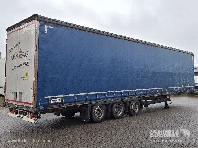 Open semitrailer with tarp Schmitz Cargobull Curtainsider Mega Getränke