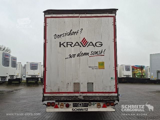 Open semitrailer with tarp Schmitz Cargobull Curtainsider Mega Getränke