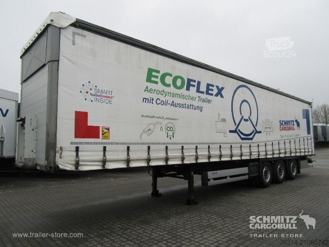 Open semitrailer with tarp Schmitz Cargobull Curtainsider Coil Getränke