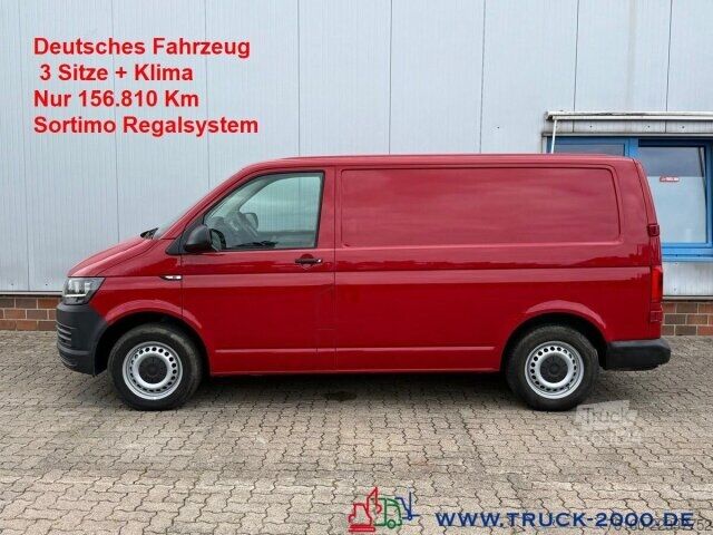 Furgão de painéis Volkswagen VW T6 2.0 TDI 3 Sitze Klima Sortimo Regalsystem