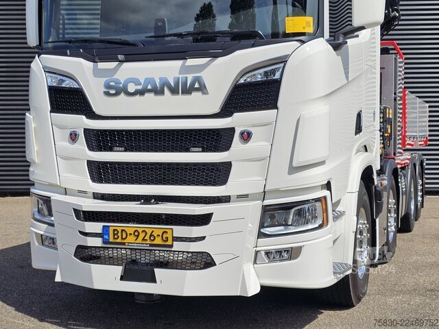 Kranbil Scania R590 V8 8x2 / HMF 9520 CRANE - JIB - WINCH / TR...